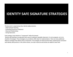 Identity Safe Signature Strategies